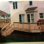 Wood DECK available from Clinton Fence for your home in Huntingtown MD