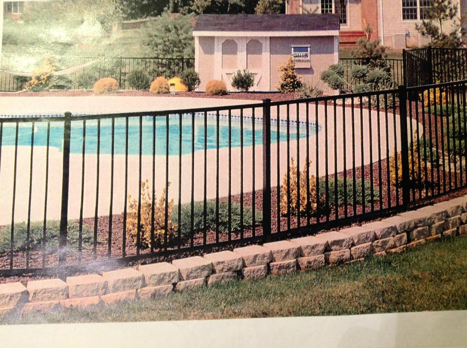 Aluminum Fences near the pools in Chesapeake Ranch Estates